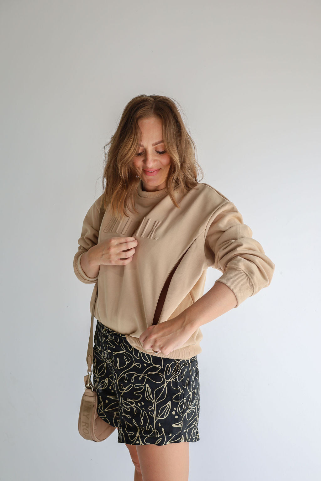 Caramel Latte Breastfeeding Jumper