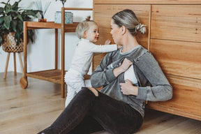 Acid Wash Breastfeeding Long Sleeve